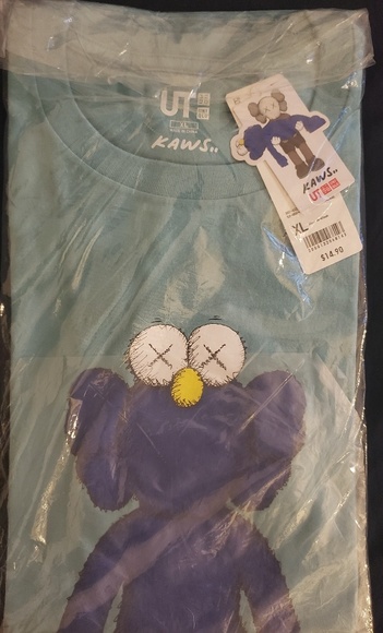 KAWS x Uniqlo UT Blue BFF T-Shirt NWT - Picture 1 of 1